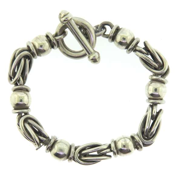 Vintage Sterling Silver Heavy Bracelet