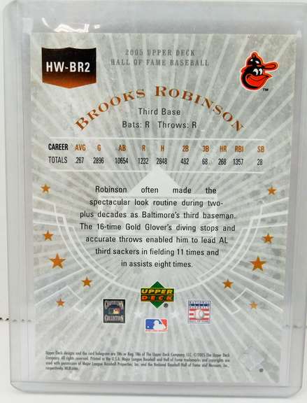 Brooks Robinson 2005 Hall of Fame Baseball Card