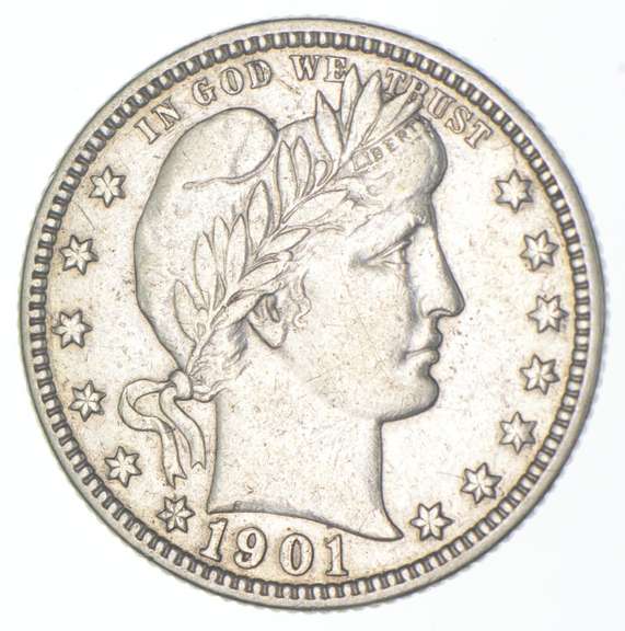 1901-O Barber Quarter