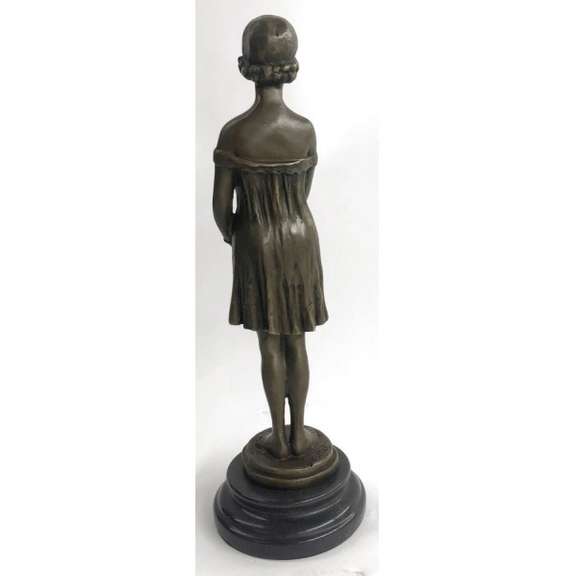 Female Classical Portrait Bronze Sculpture