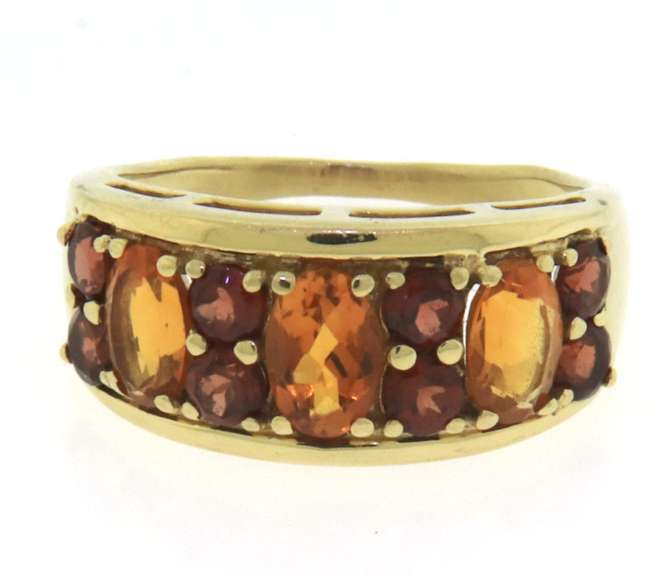Graceful Yellow Gold Citrine Ring