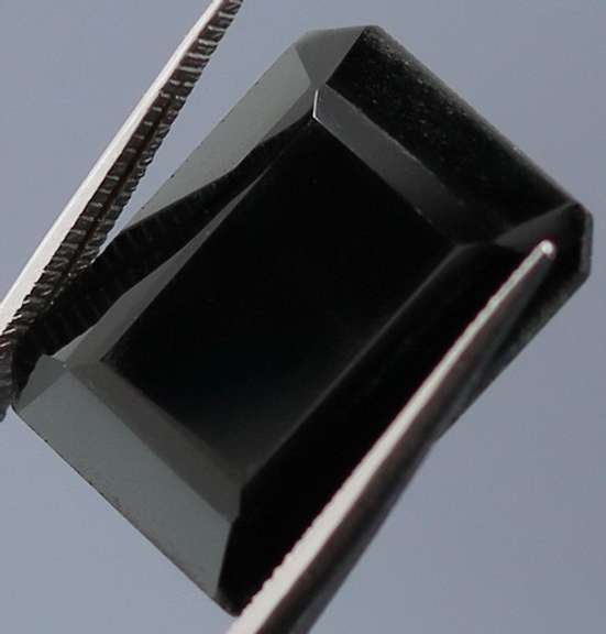 Diamond black 8.25ct emerald cut Onyx