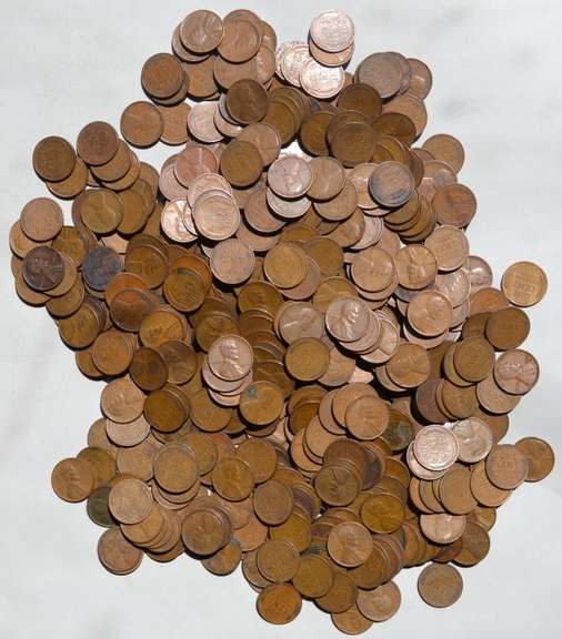 600 Thirties Lincoln Head Cent Lot.