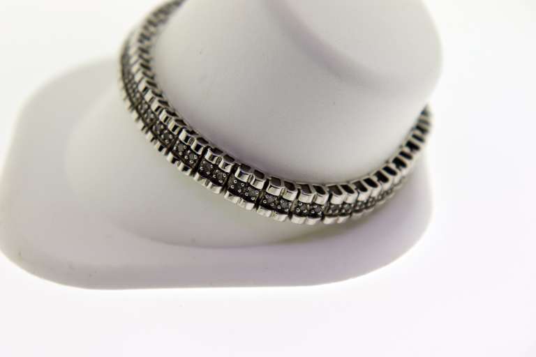 Sterling Silver Diamond Bracelet