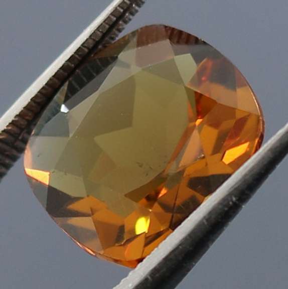 Firey 4.27ct cushion cut whiskey Citrine