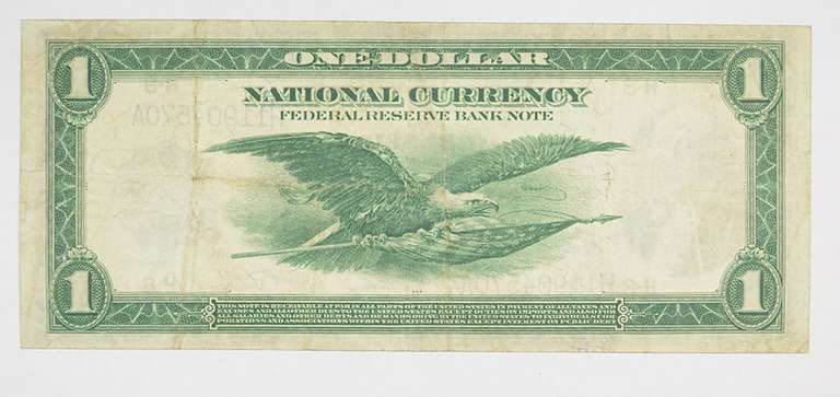 1918 $1 National Currency Note - St. Louis, MO - Horse Blanket