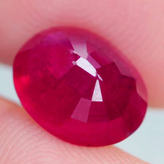 Vivid blood red 5.11ct Ruby from Madagascar