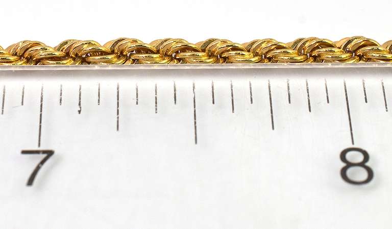Excellent 8-Inch 18KT Rope Bracelet