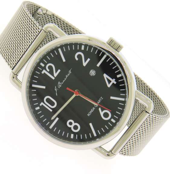 J. Brackett SS Ronda Quartz Watch