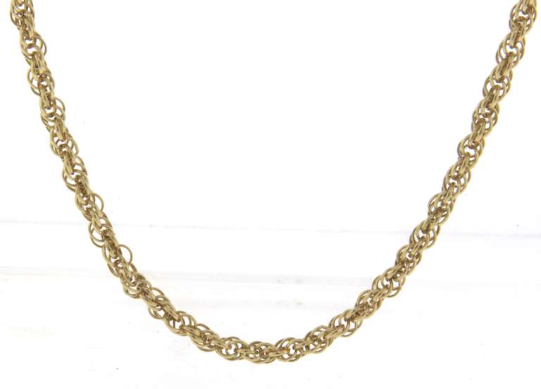 Classic 14kt YG 30" Rope Chain Necklace