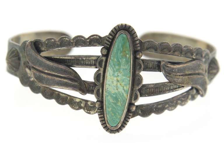 Turquoise Sterling Silver Cuff Bangle