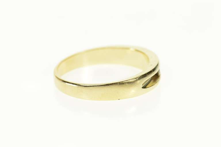 14K Yellow Gold Men's Classic Diamond Simple Wedding Band Ring