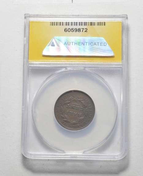 EF40 1809 Classic Head Half Cent - Overdate - Graded ANACS