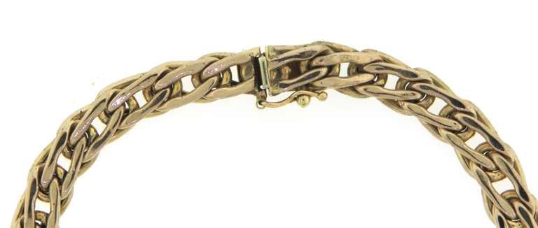 Dynamic Yellow Gold Fancy Link Bracelet