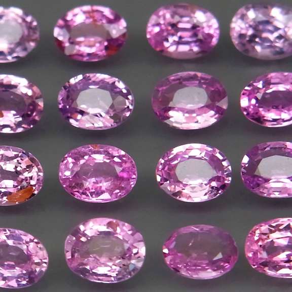 Rare UNHEATED 3.16ct pink Sapphire set