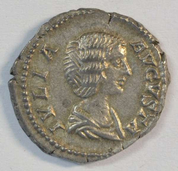 Near mint Julia Domna Roman Silver Denarius, 193-217 AD