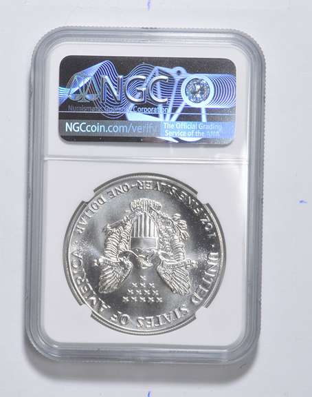 MS70 1987 American Silver Eagle - Graded NGC