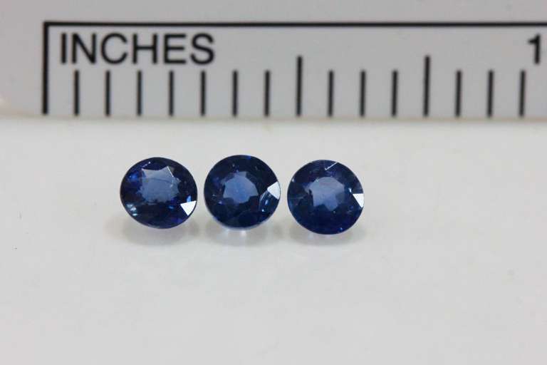 Juicy Natural Sapphires - Suite of 3