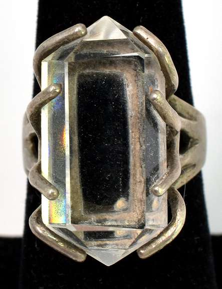 Massive Quartz Ring in Sterling Silver
