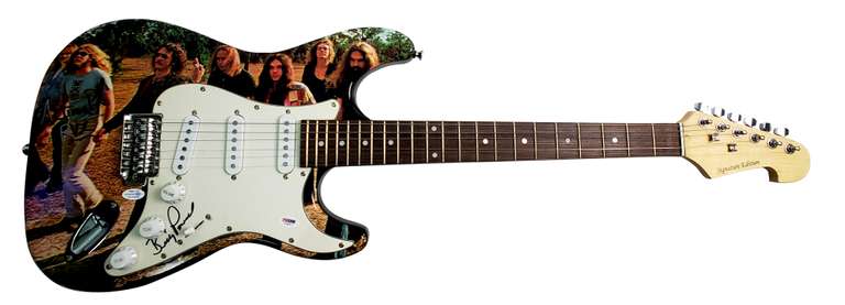 Lynyrd Skynyrd Artimus Pyle Autographed Signed Photo Guitar ACOA Witness ITP