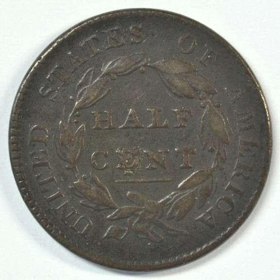 Scarce better date 1825 Classic Head Half Cent