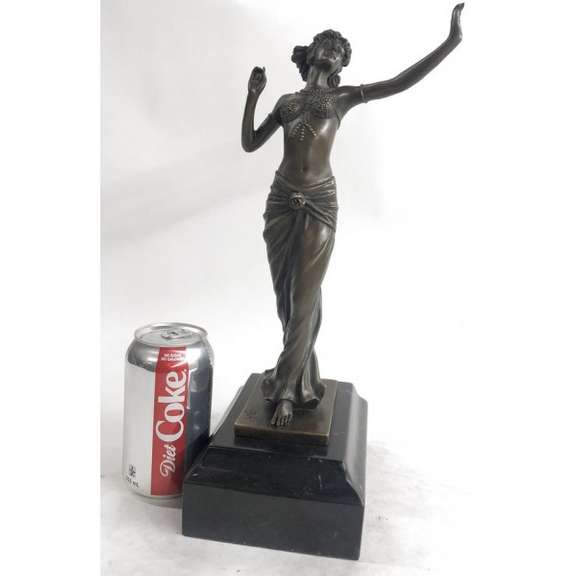 Young Woman Bronze Sculpture