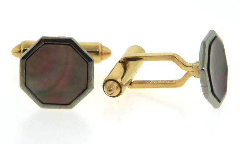 Costume 3 Pairs of GF Cufflinks, Tie Clip and Chain
