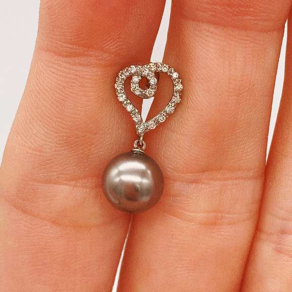 14kt Gold, Pearl, & Diamond Earrings