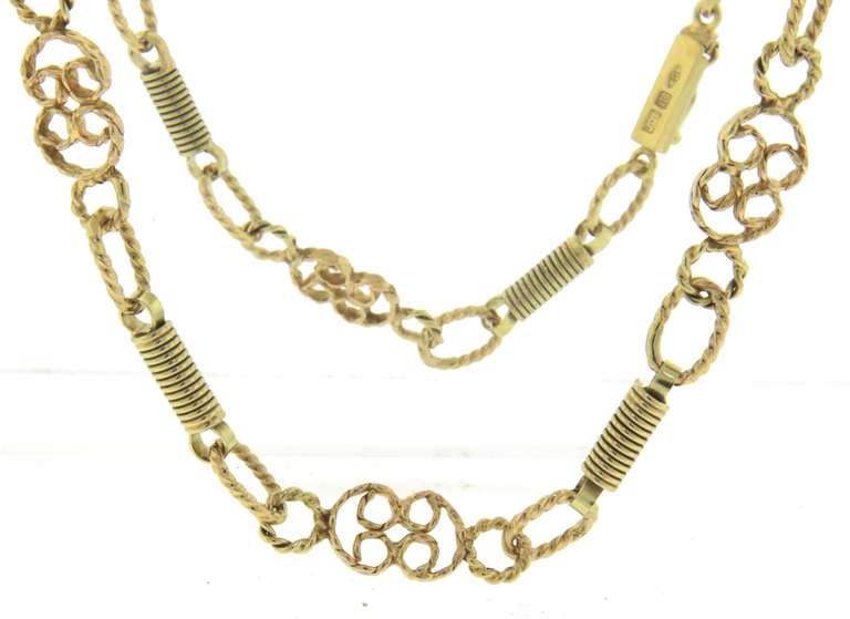 Sepctacular Spiral and Filagree Station Necklace