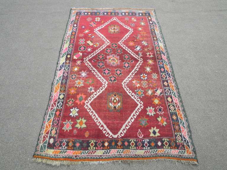 Handmade Turkish Rug 7.0x4.1