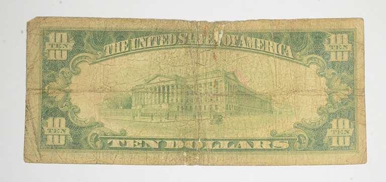 1929 $10 Houston, Texas United States National Currency