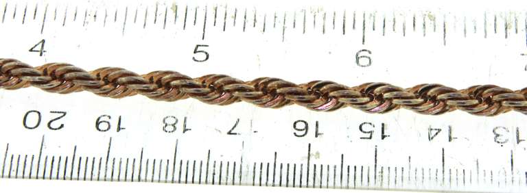 Sterling Silver Rope Chain Bracelet