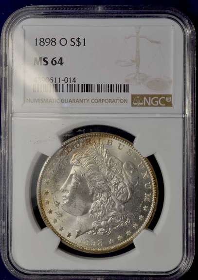 1898-O MS64 Morgan $ NGC
