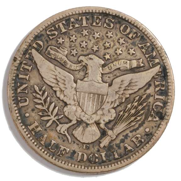 1908 D Barber Half
