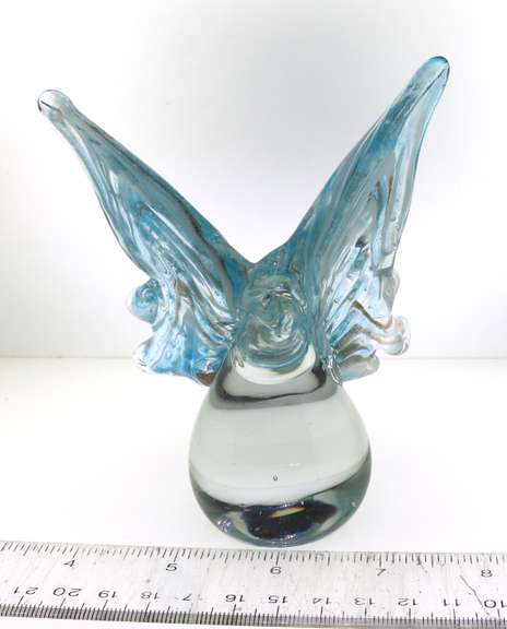 Handblown Art Glass Butterfly Figurine