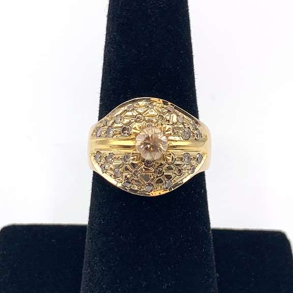 Vintage 18KT Yellow Gold Wide Band