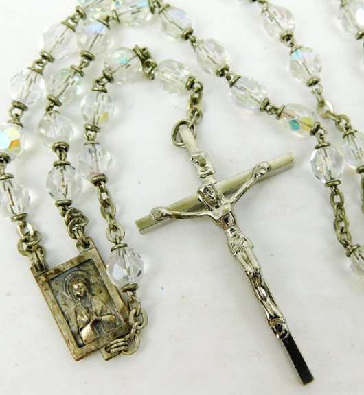 Vintage Crystal Rosary