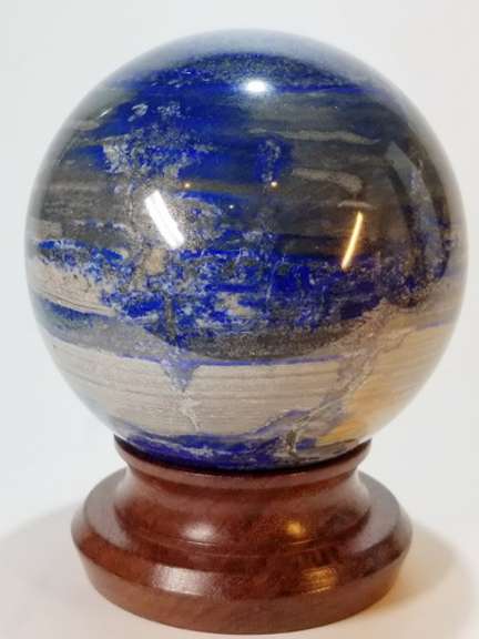 Collectors 6,000ct Lapis and Calcite sphere
