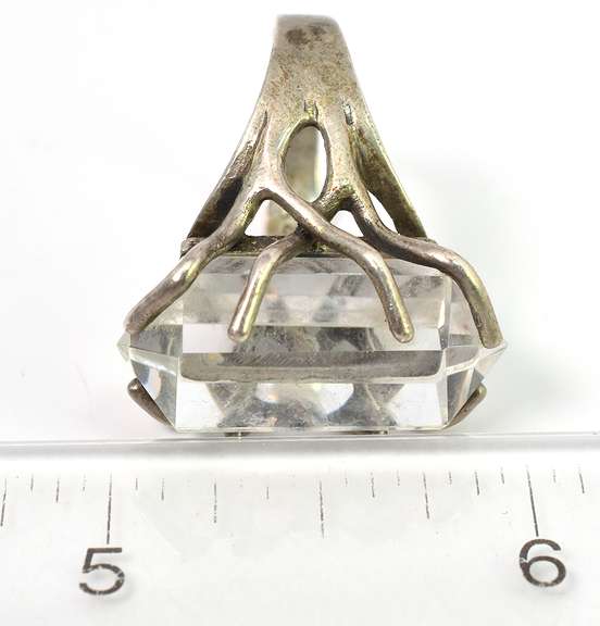 Massive Quartz Ring in Sterling Silver