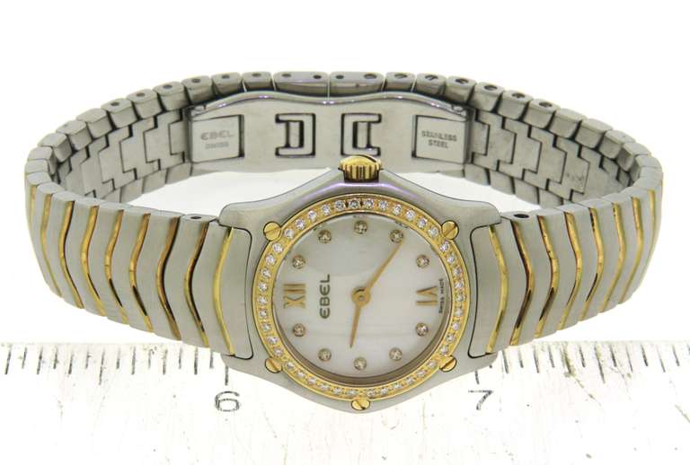 Ebel Classic Wave Mini 2 Tone on Bracelet Ladies Watch
