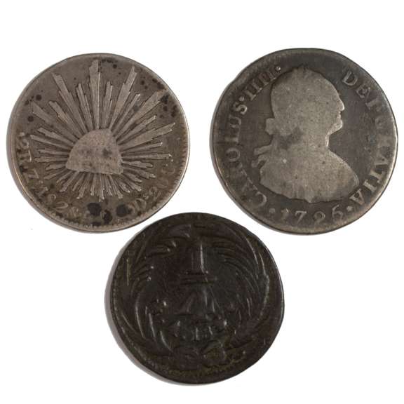 3 Mexico Pre 1840 Coins