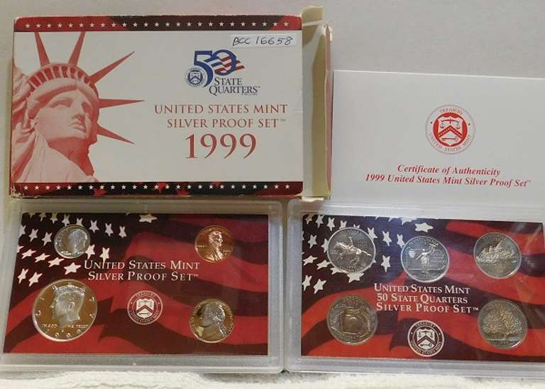 1999 Silver PROOF Set, Key Date