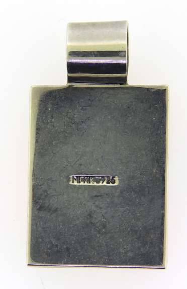 Sterling Silver Mexico Multi Gemstone Pendant