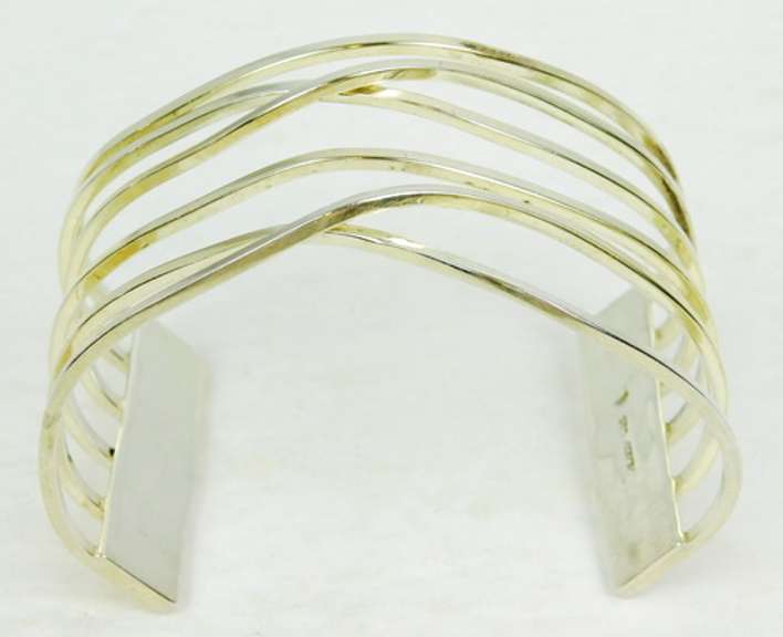 Silpada Wide Free-Form Openwork Sterling Cuff Bracelet