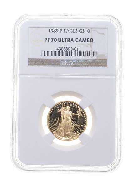 PF70 UCAM 1989-P $10 American Gold Eagle - Graded NGC