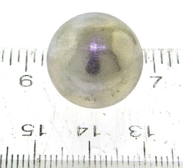 Charming 18kt White Gold Brushed Dome Earrings