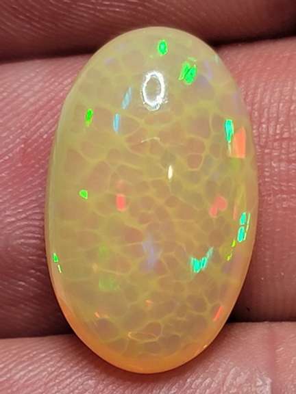 Exceptional! 9.89ct disco ball honeycomb Opal