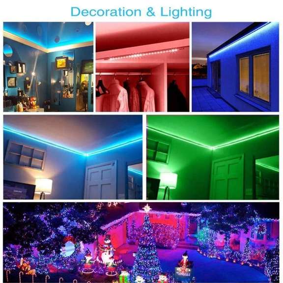 12V LED Light Strip 5MRGB LED Tape Lights