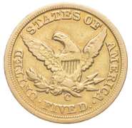 1860-C $5 Liberty Head Gold Half Eagle