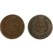 1872 And 1876 Indian Head Cents